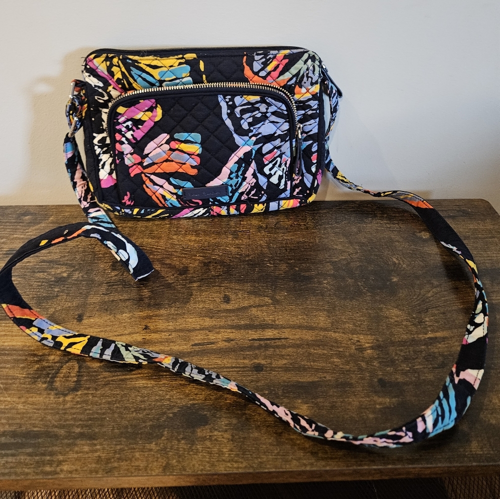 Vera Bradley Butterfly Flutter Little Hipster Crossbody Bag